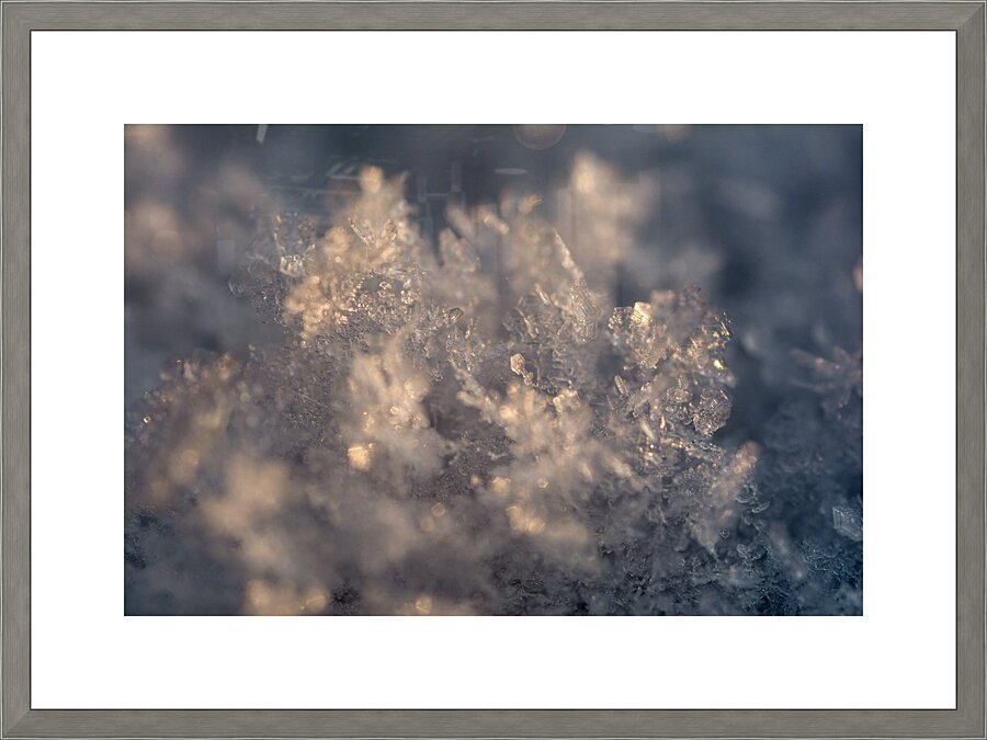 Snowflake Picture Frame print