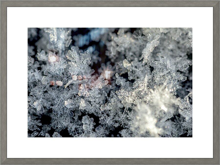 Snowflake Picture Frame print