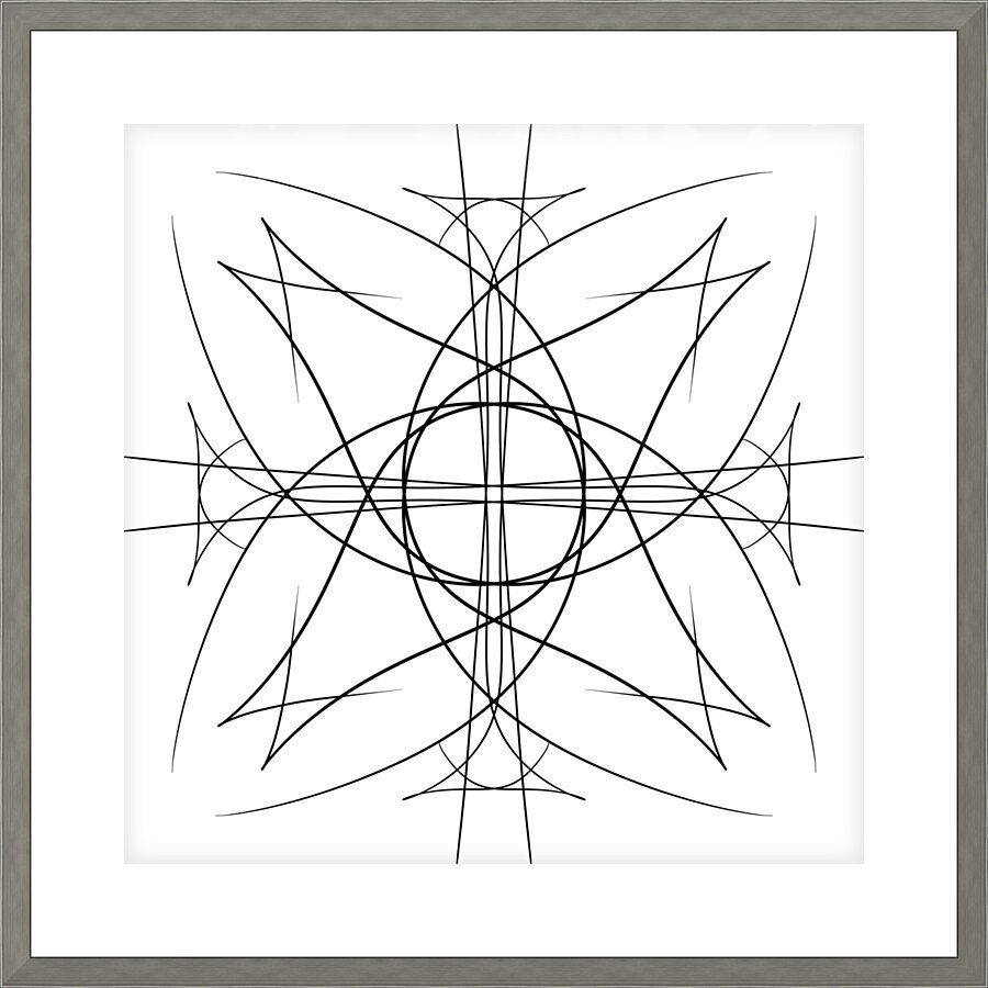 Lines Flow Picture Frame print