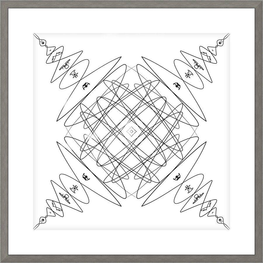 Lines Flow Picture Frame print