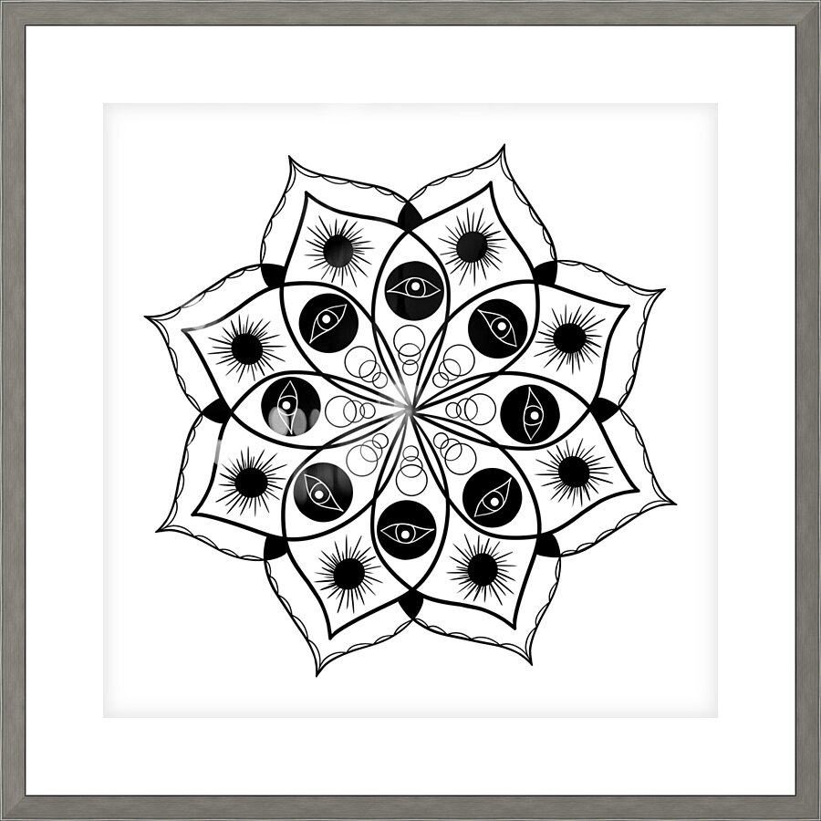 Watchful Bloom Picture Frame print
