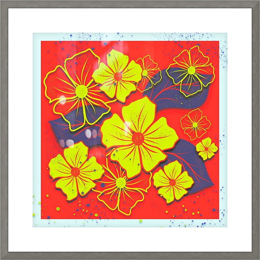 Spring Red Picture Frame print