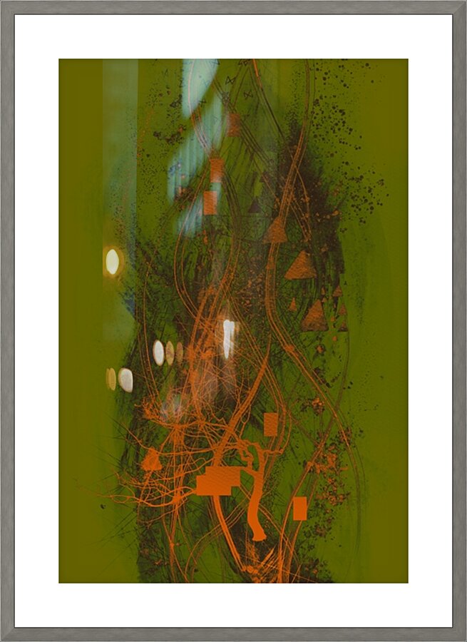 Neural Currents Picture Frame print