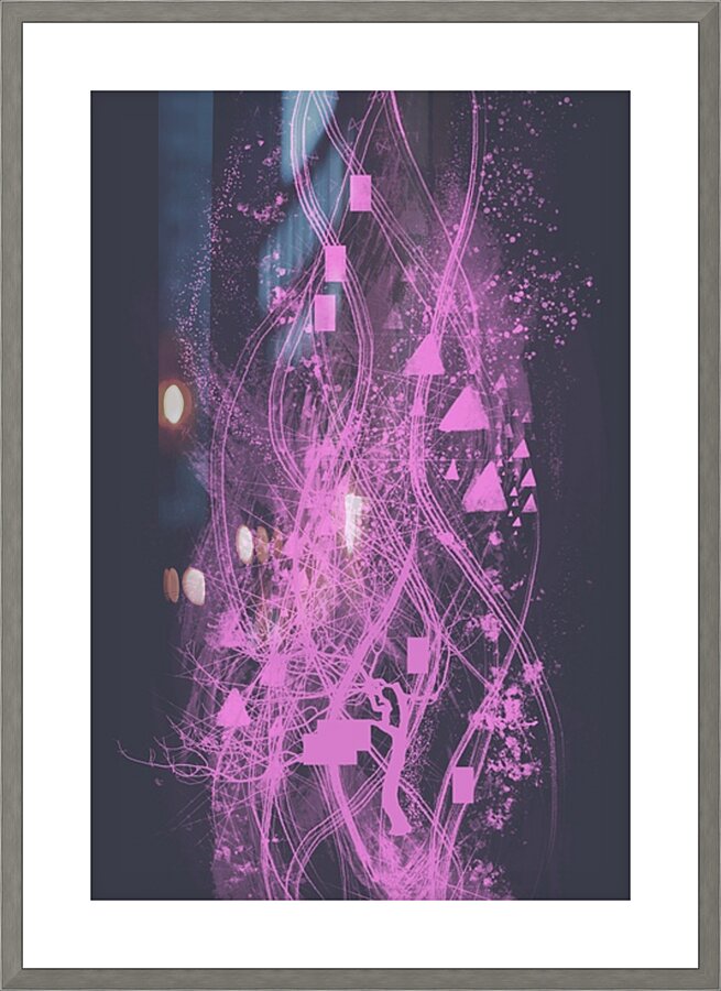 Neural Currents Picture Frame print