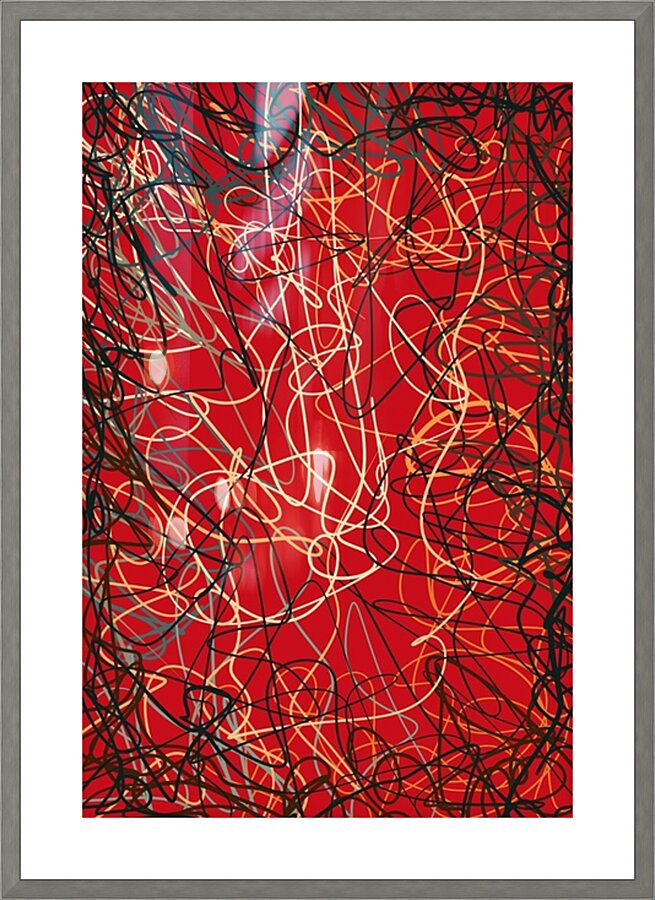 Scribble Dance Picture Frame print