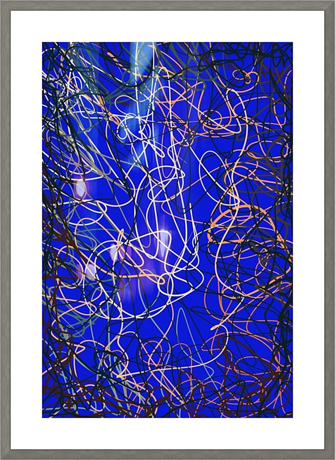 Scribble Dance Picture Frame print