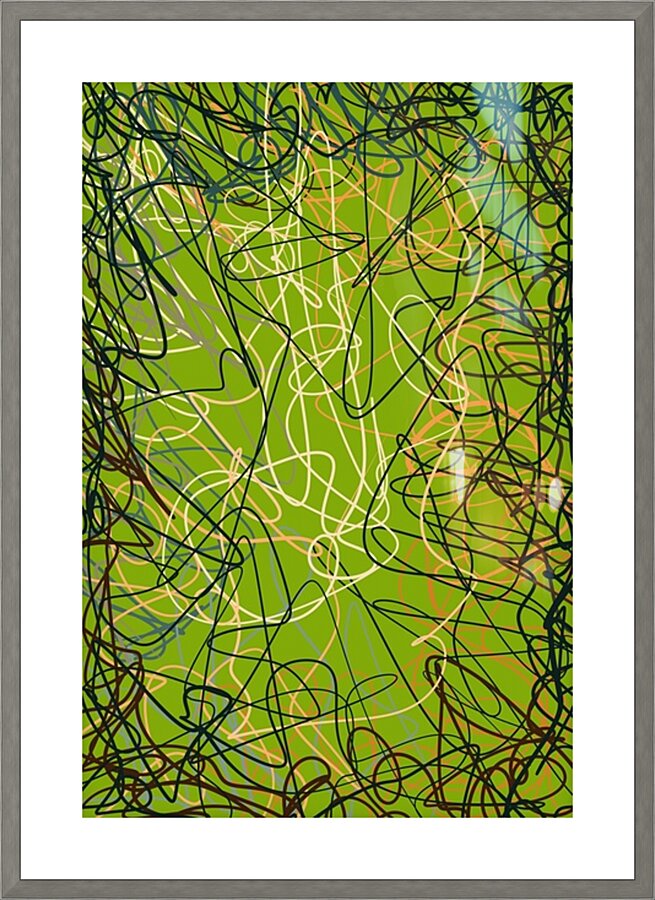Scribble Dance Picture Frame print