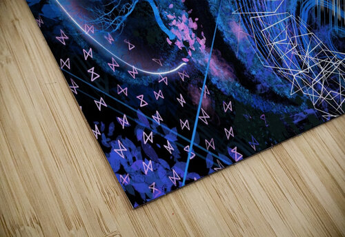 Peacock Abstract Blue Olena Ivanova puzzle