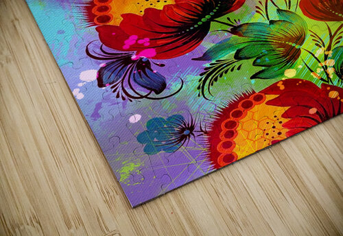 Abstract Petrykivka Olena Ivanova puzzle