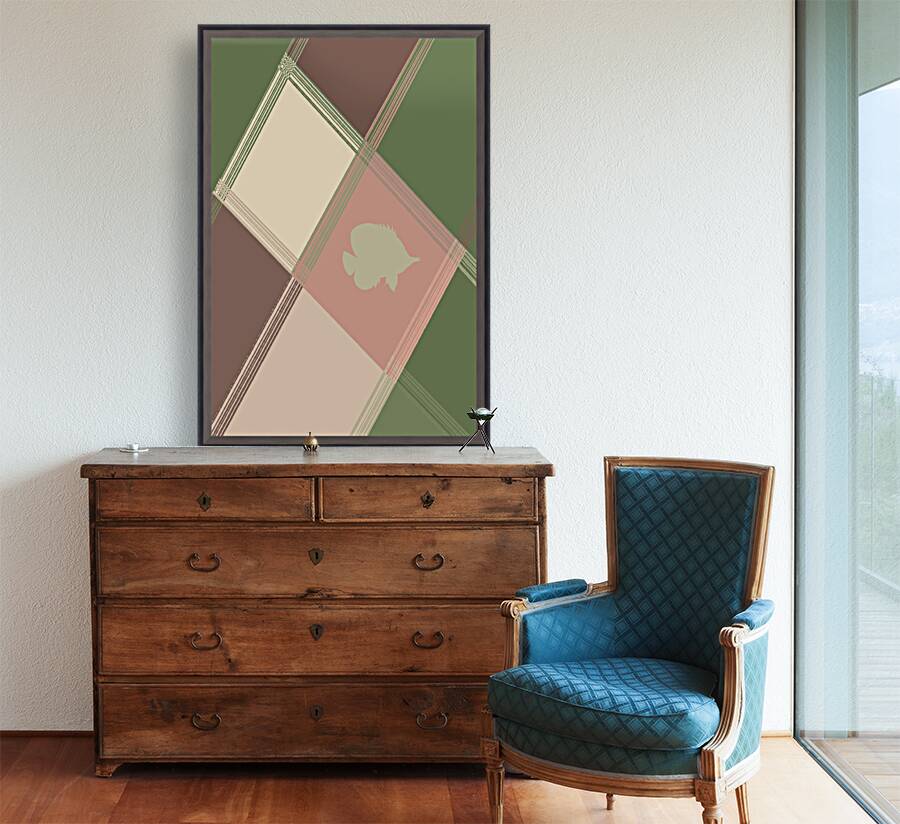 Geometric Reef Green Reproduction
