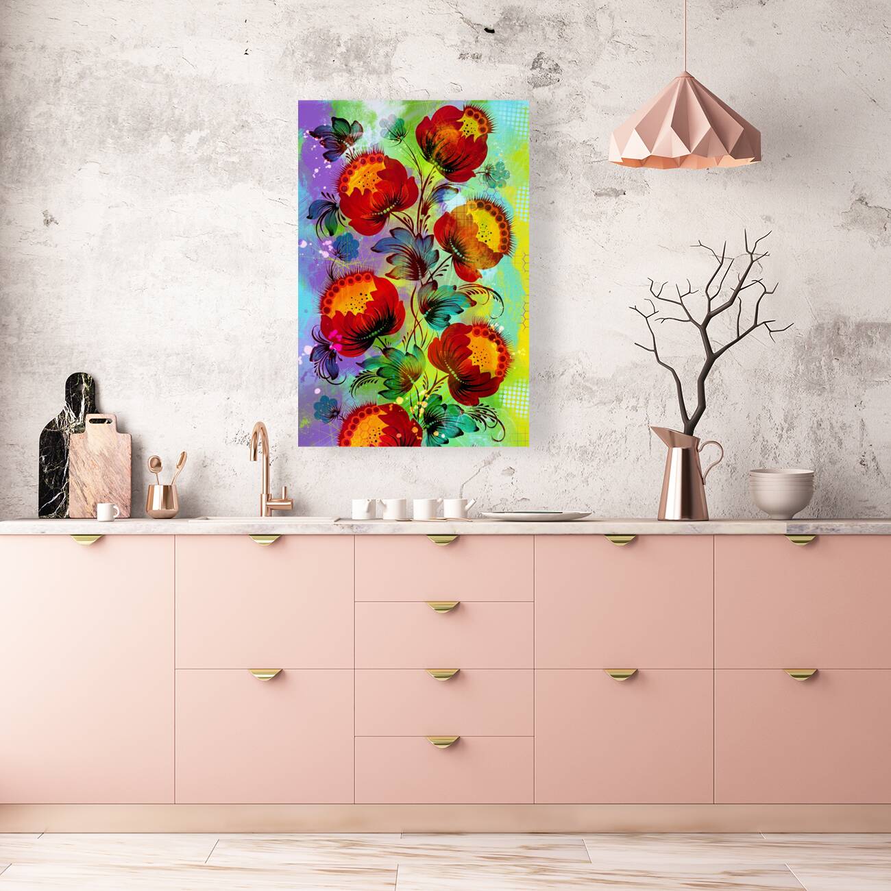 Abstract Petrykivka Reproduction