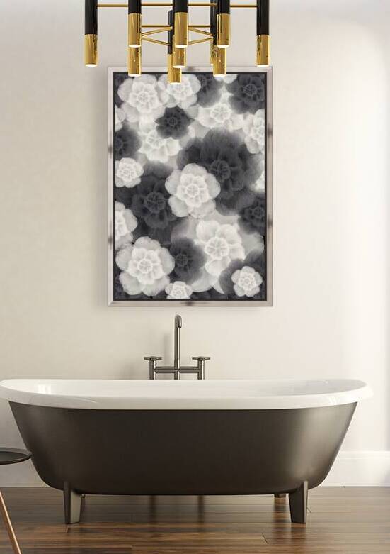 Monochrome Petals Reproduction