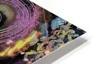 Peacock Abstract Neon HD Metal print