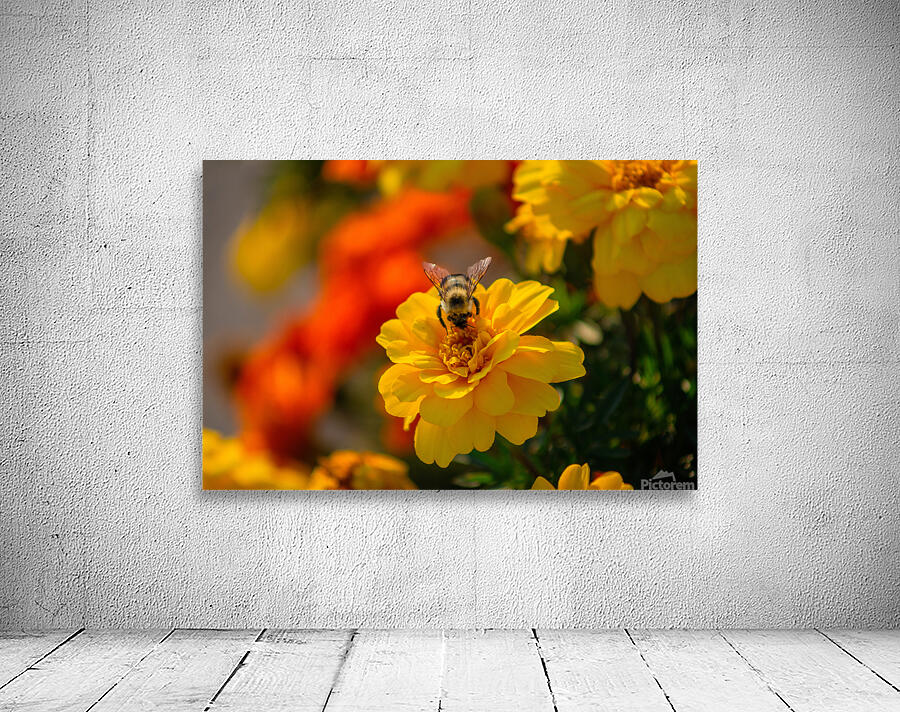 bee and flowers Wall Preview