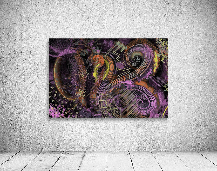 Peacock Abstract Neon Wall Preview