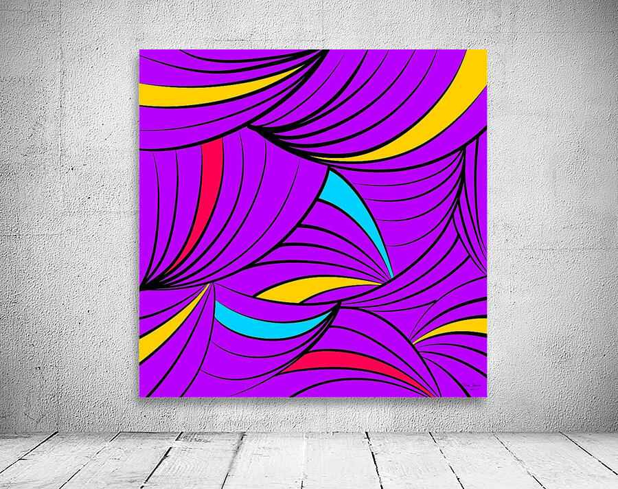 Organic Flow Purple Wall Preview