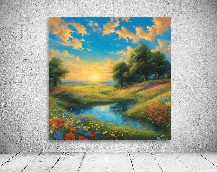 0 The vast expanse of the sky stretches above a f Wall Preview