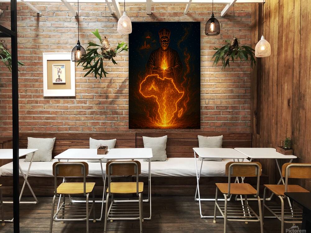 The First Fire  Reproduction