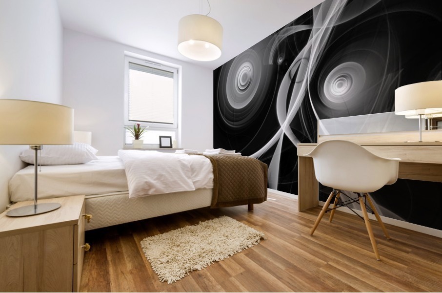 Ribbons in Moonlight Mural print