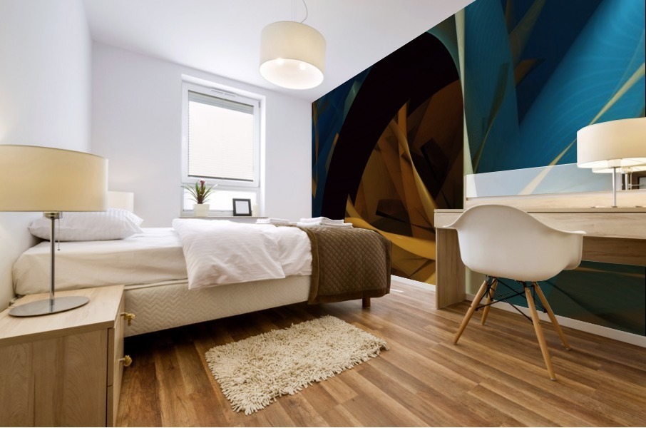Ascended Roomba Mural print