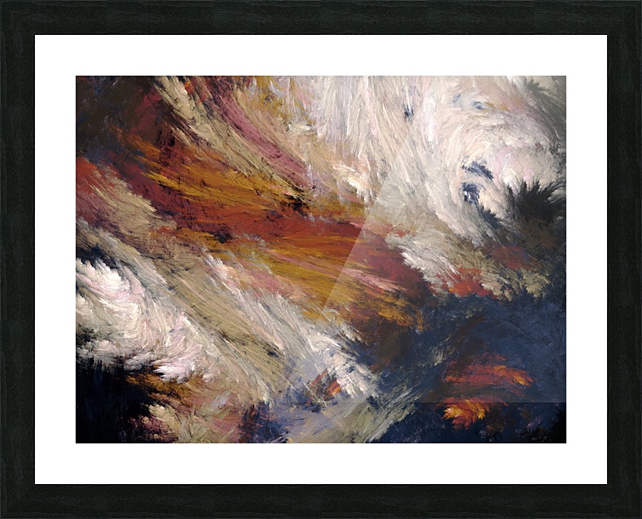 Brush Strokes Picture Frame print