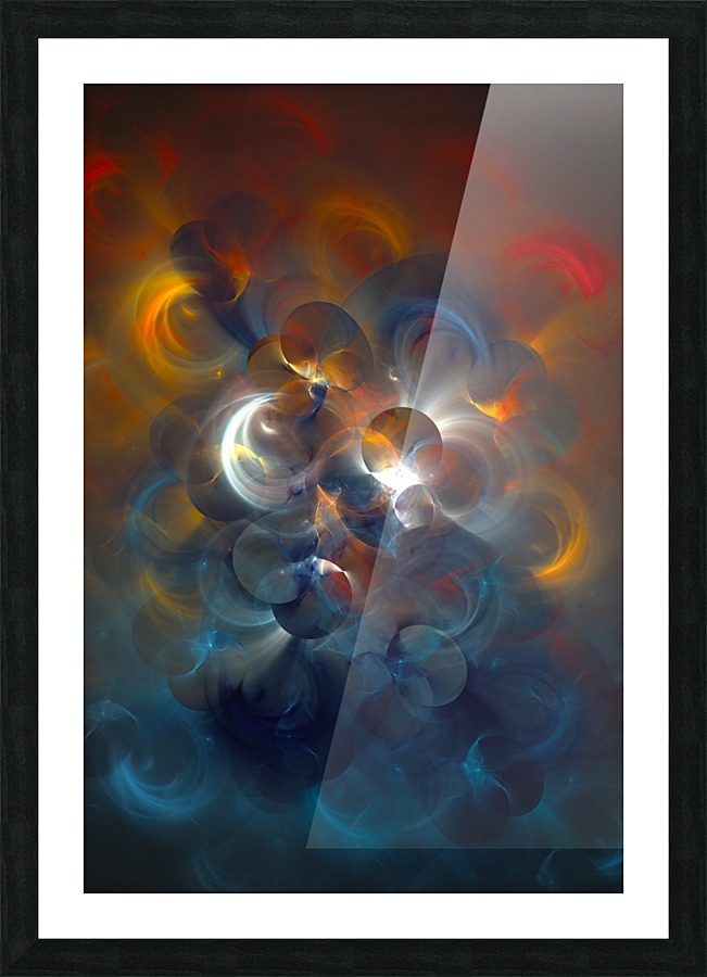 Multidimensional Sunset Picture Frame print