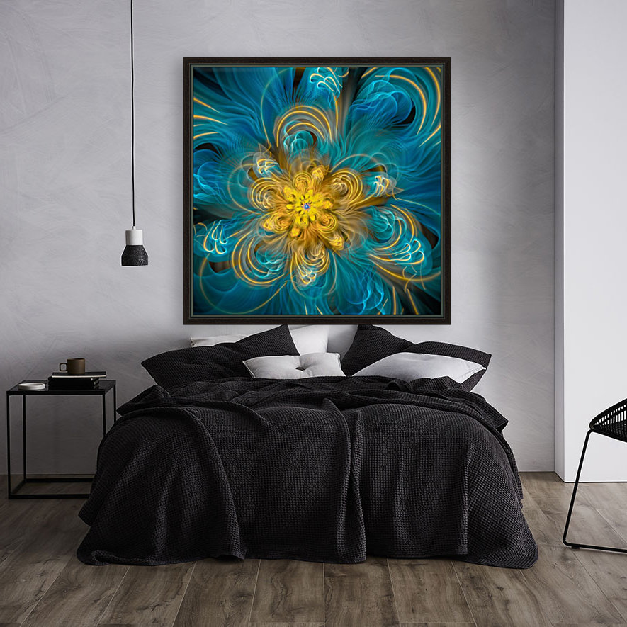 Flower In Blue Reproduction