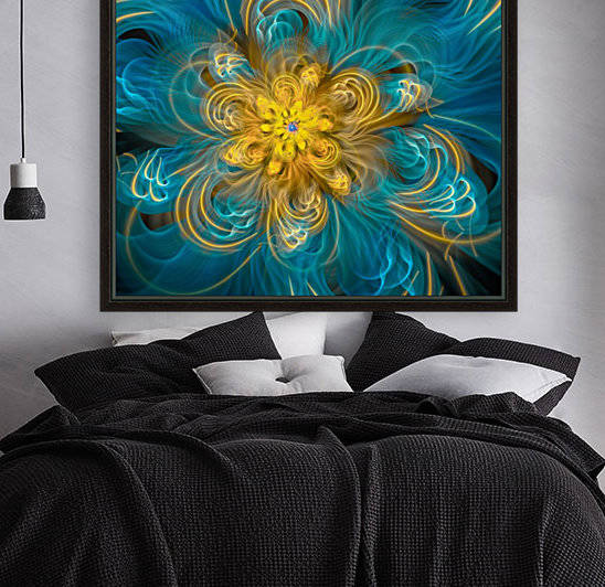 Flower In Blue Reproduction