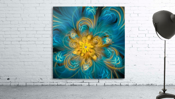 Flower In Blue Wall Preview