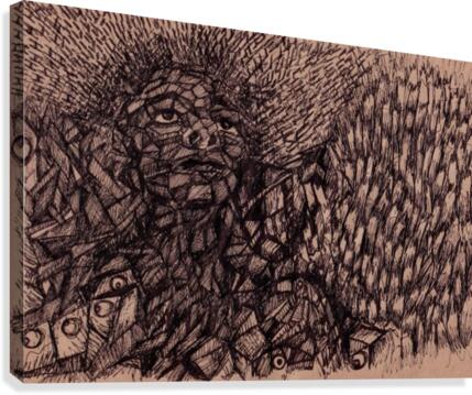 Pen Drawing Canvas Print