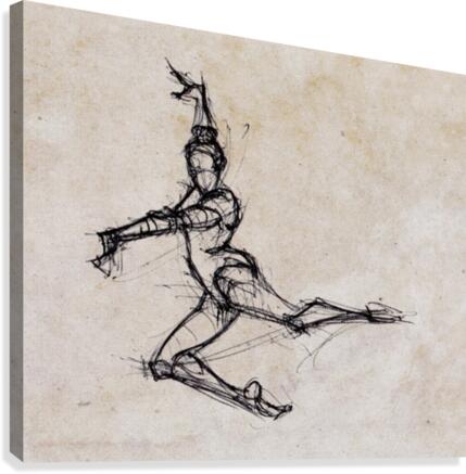 Fast Sketch Canvas Print