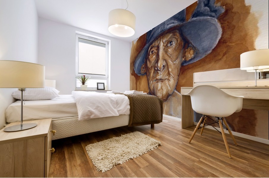 ink painting Mural print