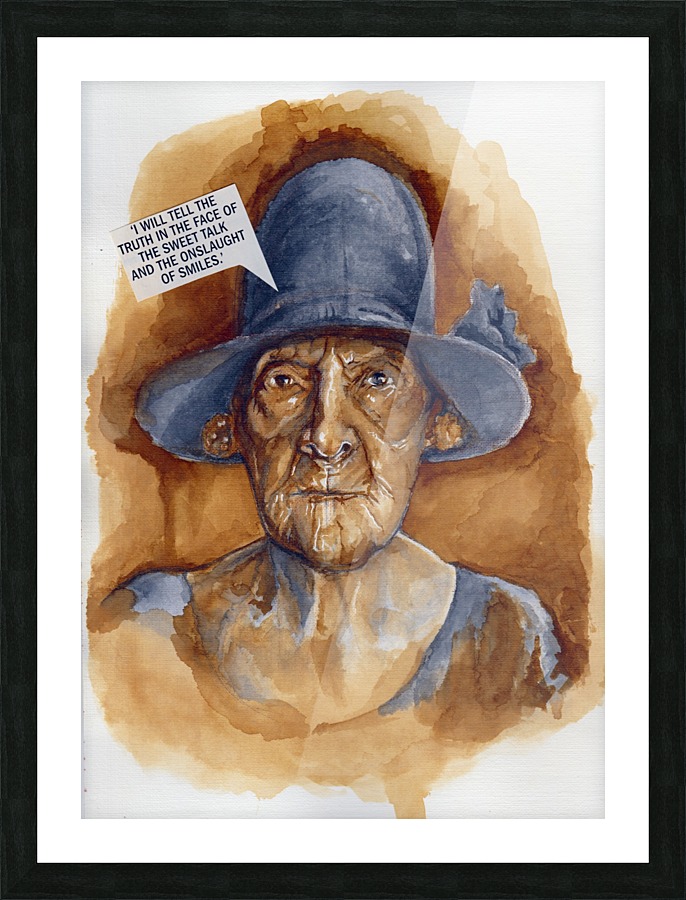 ink painting Picture Frame print