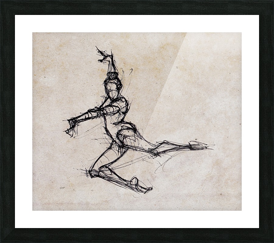 Fast Sketch Picture Frame print