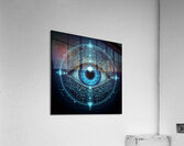 blue bionic eye Acrylic Print