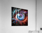 neon dragon bionic eye Acrylic Print