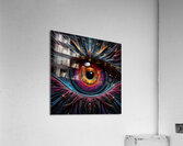 neon dragon 1 bionic eye Acrylic Print