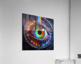 human bionic eye rainbow Acrylic Print