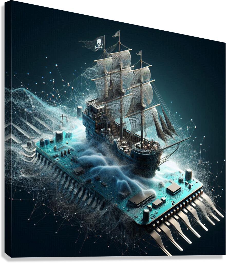 pirate web 4-4 Canvas Print