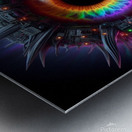 rainbow bionic eye Metal print