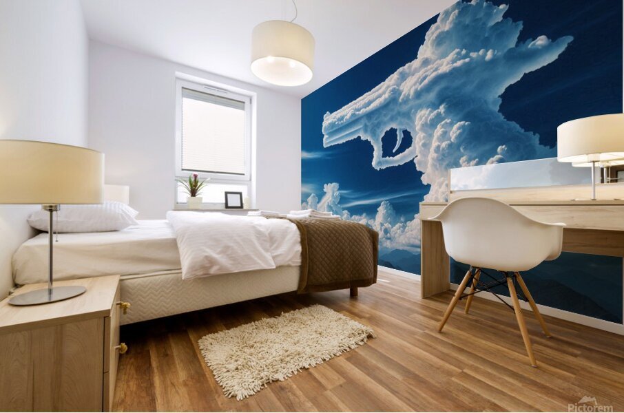 cloud gun3-6 Mural print
