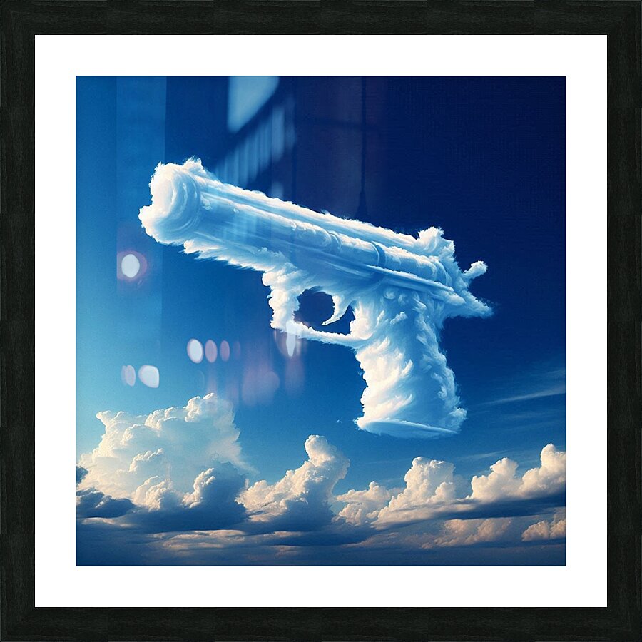 cloud gun 1-6 Picture Frame print