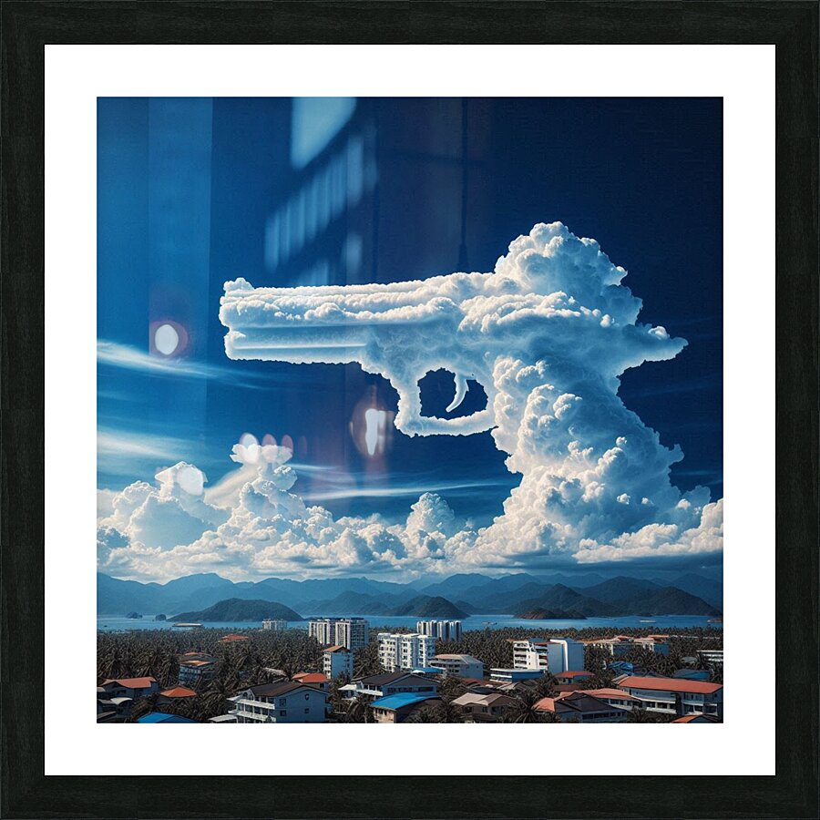 cloud gun3-6 Picture Frame print