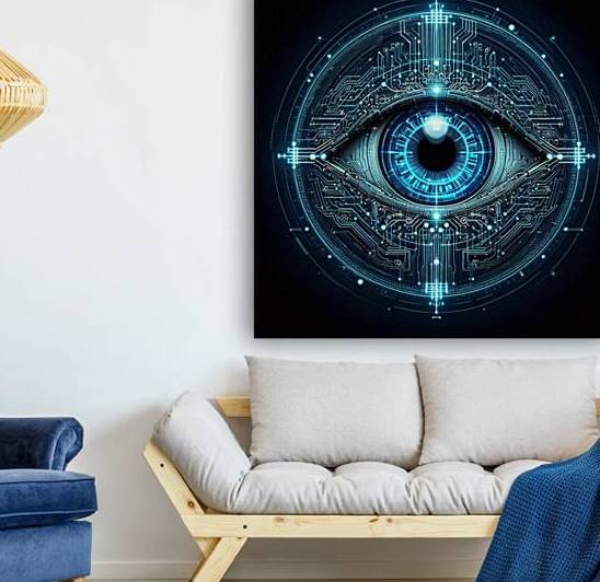 blue bionic eye by KATHEO