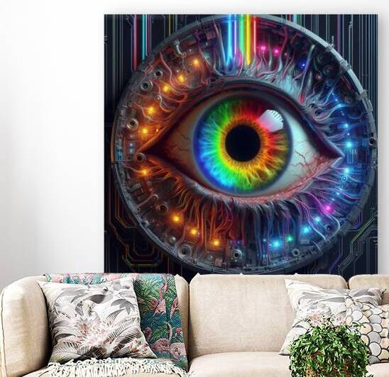 human bionic eye rainbow by KATHEO