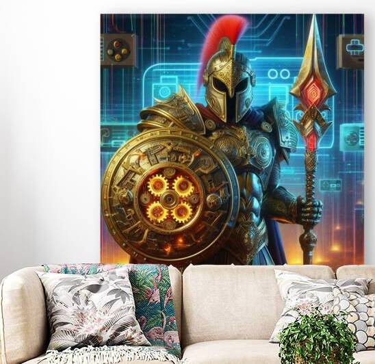spartan steampunk red gamer 10 by KATHEO