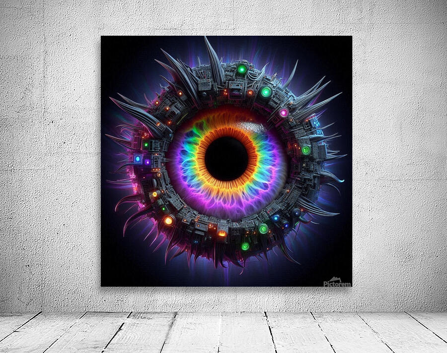 rainbow bionic eye Wall Preview