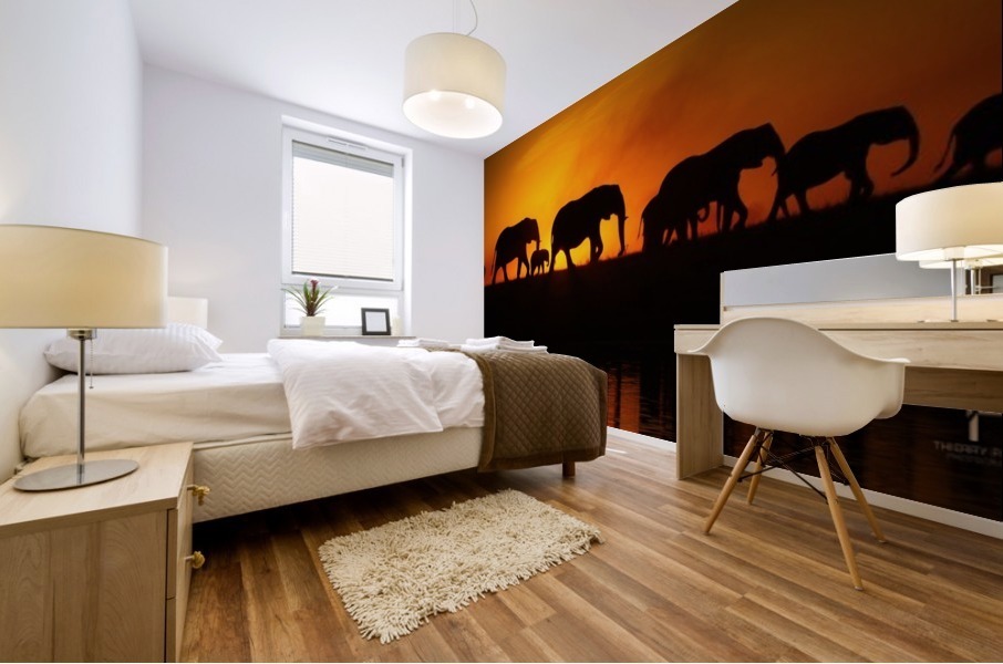 Silhouettes Mural print