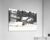 Grey barn Acrylic Print