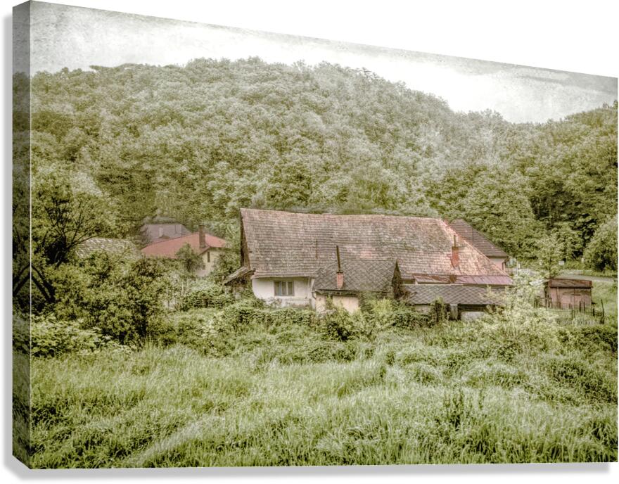 Old house tcheq Canvas Print